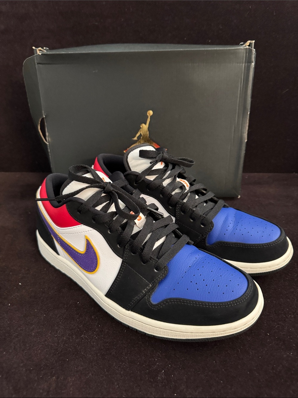 Air Jordan 1 Low 'Rivals' (CJ9216-051) – Mismatched Multi-Color with box  sz 10